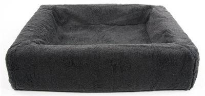 Bia Bed fleece Hoes hondenmand grijs 70x50x15 cm.