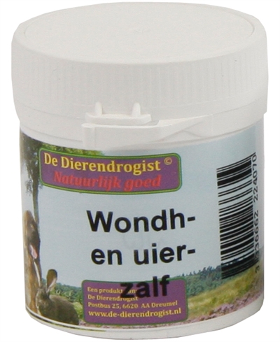 Dierendrogist wond en uierzalf
