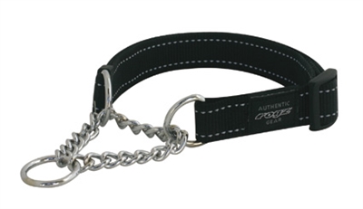 Rogz for Dogs Lumberjack Choker Verstelbaar Zwart 73 x 2,5 cm