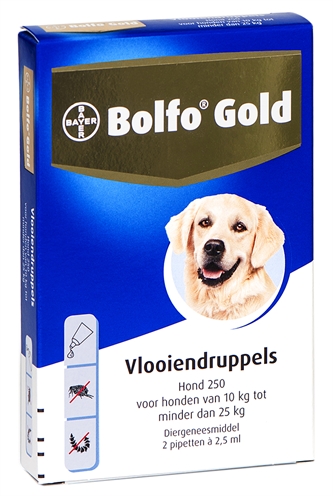 Bolfo Gold Hond vlooiendruppels 10-25 Kg