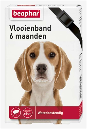 Beaphar Vlooienband Hond Zwart 6 Mnd 65Cm