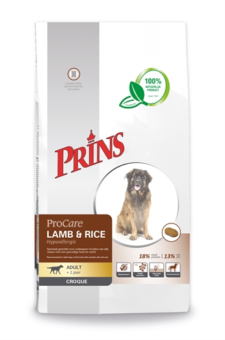 Prins Procare Croque Hypo allergic Lam/Rijst 10Kg