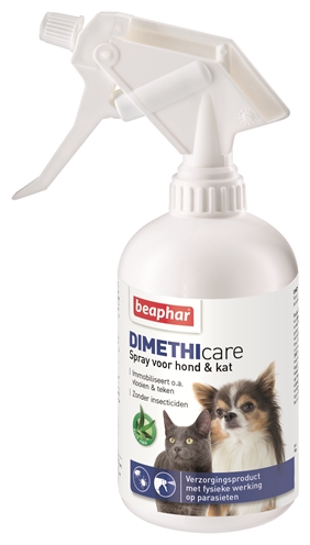 Beaphar Dimethicare Spray Hond / Kat Tegen Vlooien En Teken 500Ml