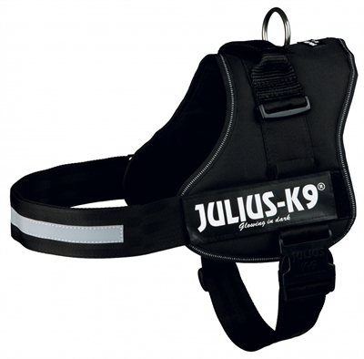 Julius k9 powerharnas - tuig voor labels zwart