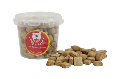 Dog Treatz Lam/rijst Koekjes 1 Ltr