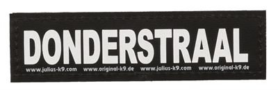 Julius k9 labels voor powerharnas/tuig donderstraal