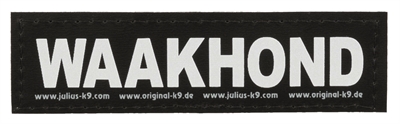 Julius k9 labels voor powerharnas/tuig waakhond