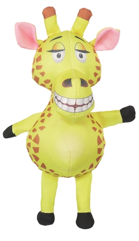 Safari giraf van stevig nylon geel