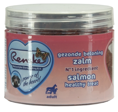 Renske Gezonde Beloning Hartjes - Hondensnack - Zalm - 100 g