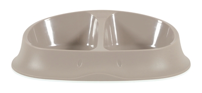 Zolux nonslip smart duo voerbak taupe