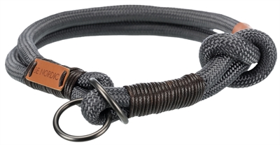 Trixie be nordic slip halsband hond donkergrijs / bruin