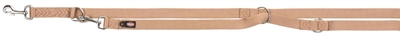 Trixie hondenriem premium verstelbaar nylon karamel