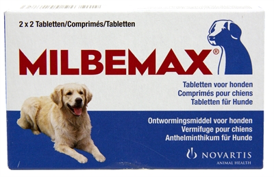 Milbemax tablet ontworming hond