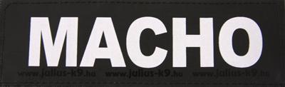 Julius k9 labels voor powerharnas/tuig macho