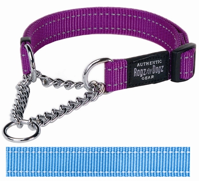 Rogz for Dogs Fanbelt Choker Verstelbaar Turquoise 56 x 2 cm
