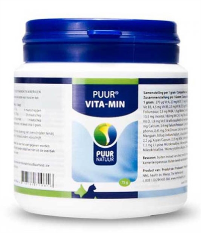 Puur natuur vitaminen en mineralen hond en kat