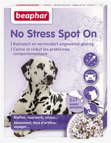 No stress spot on kalmeert en stimuleert goed gedrag hond